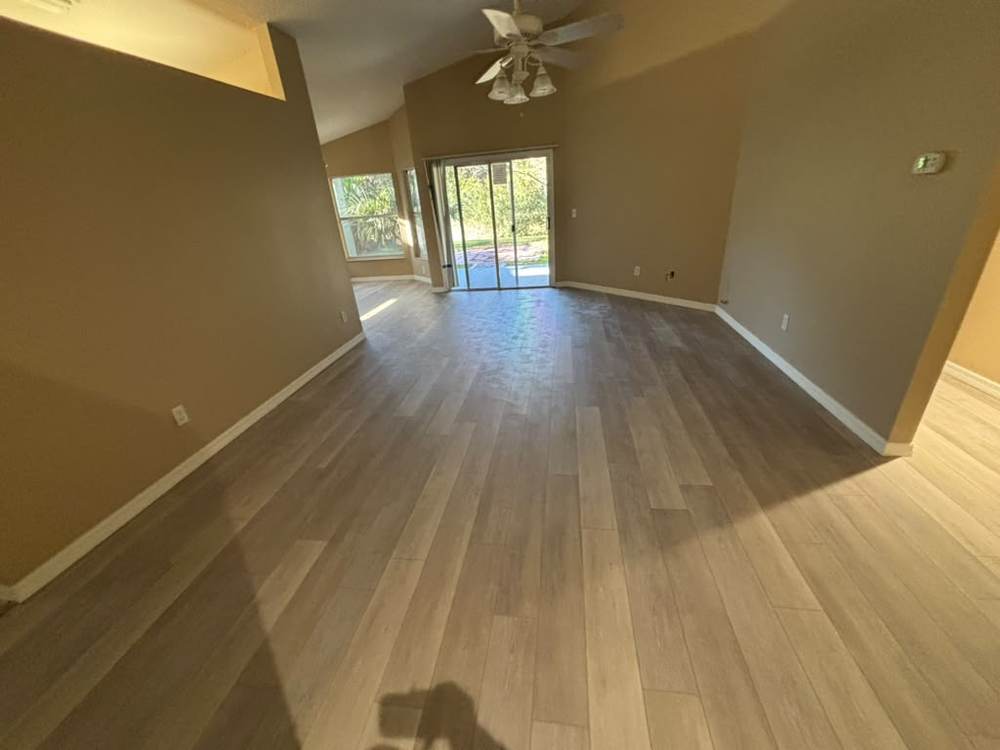 LVP flooring in a living room